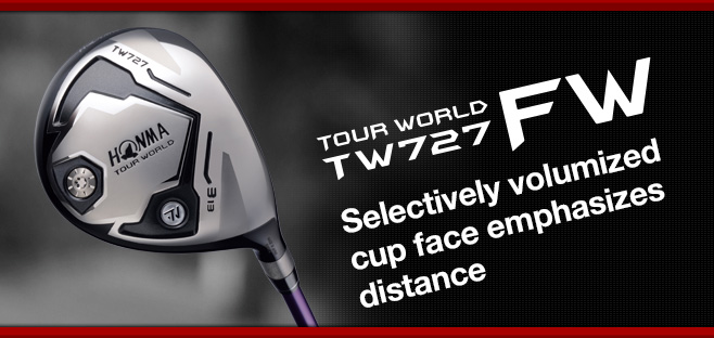 TOUR WORLD TW727 FW:Selectively volumized cup face emphasizes distance.