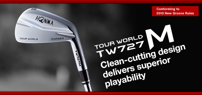 TOUR WORLD TW727M:Clean-cutting design delivers superior playability.