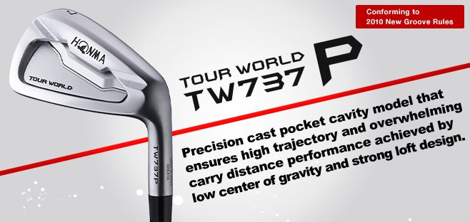 TOUR WORLD TW737P:Distance-oriented model added sharpness and great hitting feel.